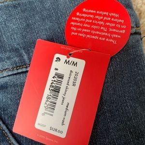 Spanx distressed skinny jeans